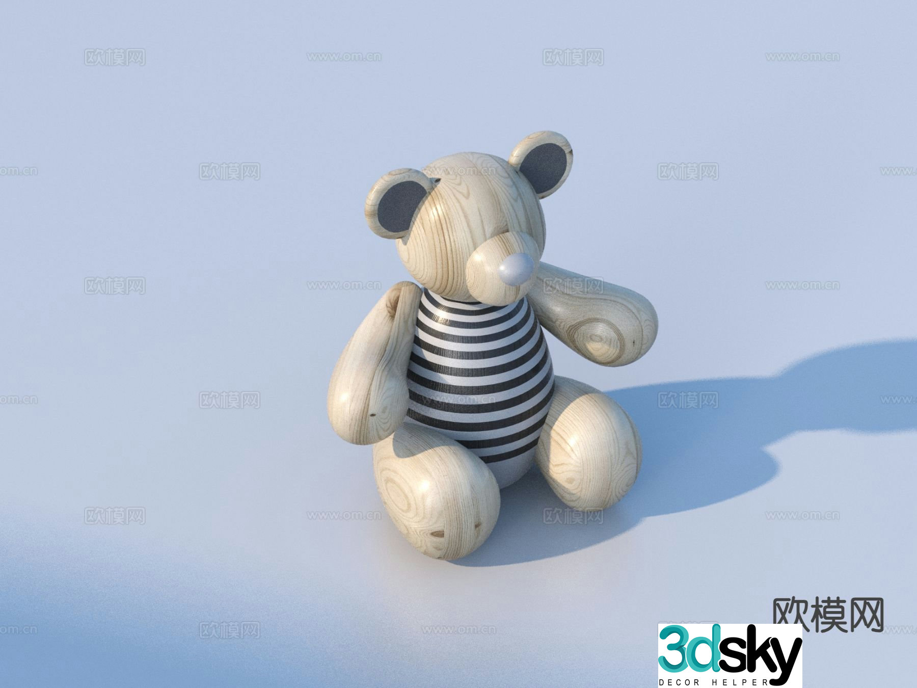 teddy bear puppet bear 3d model