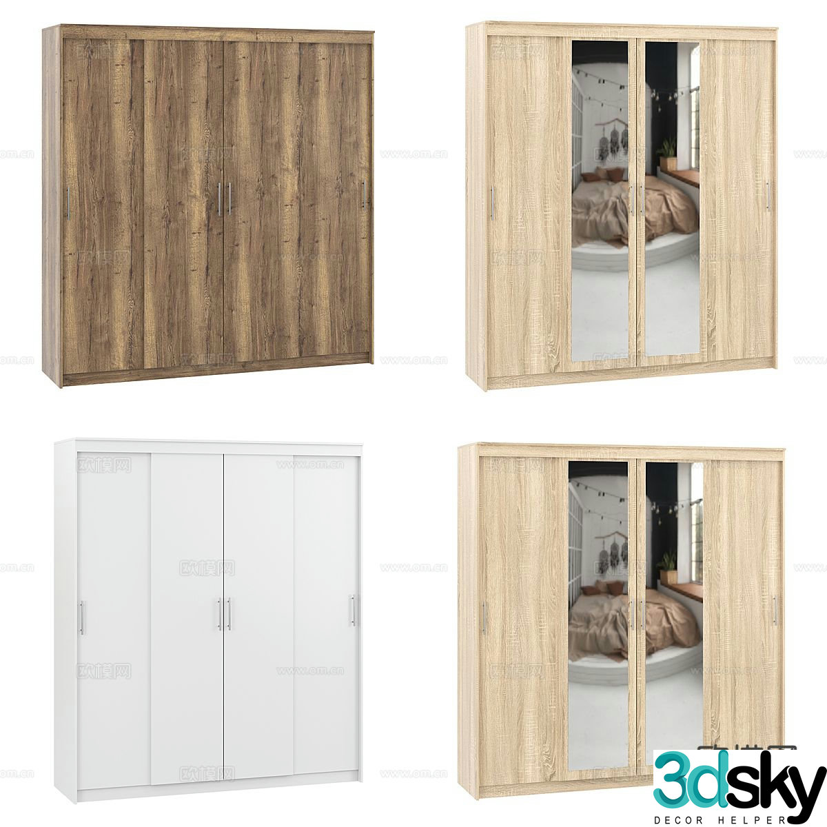 wabi-sabi wardrobe 3d model