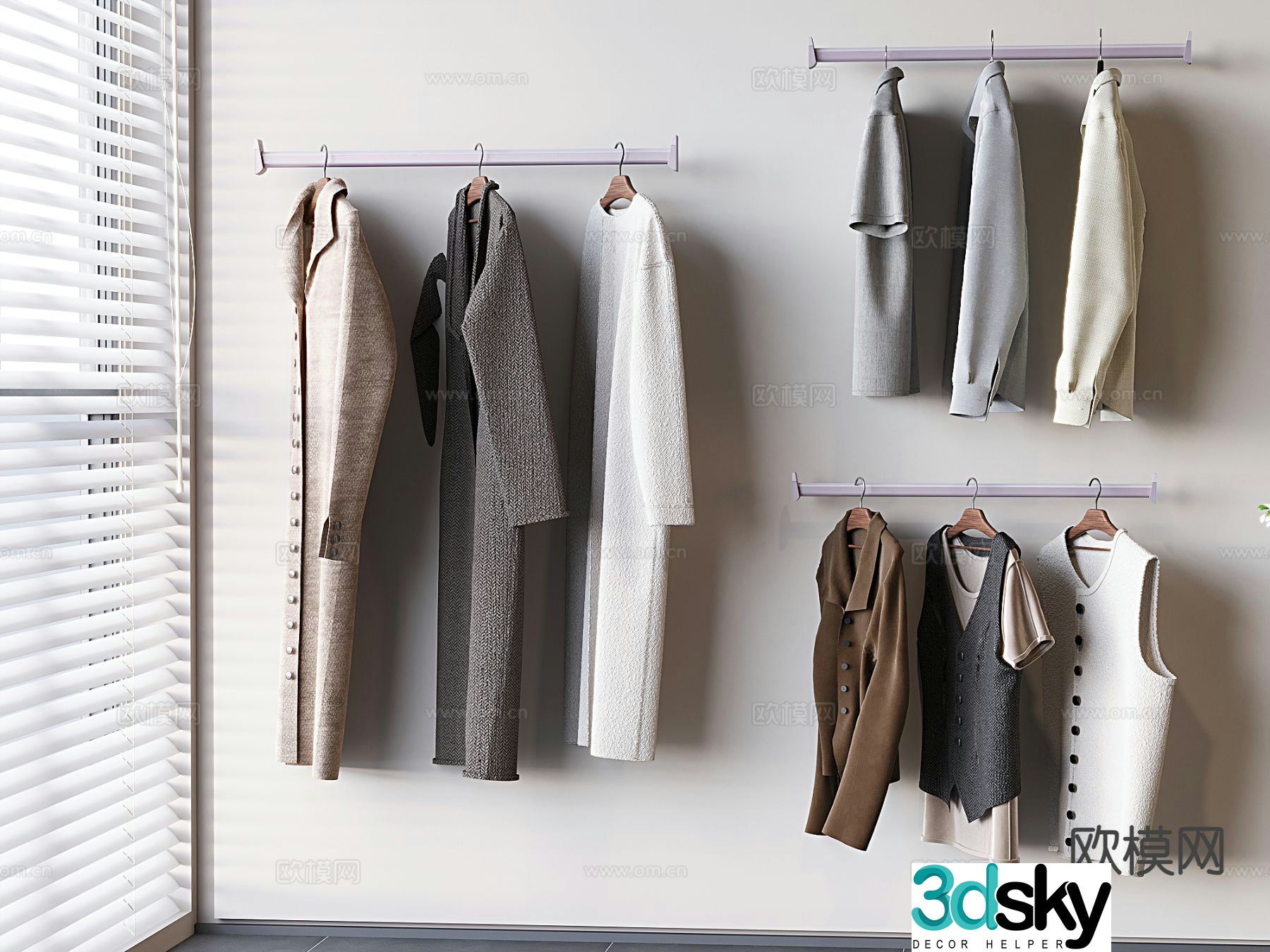 clothes hanger clothing clothing 3d model