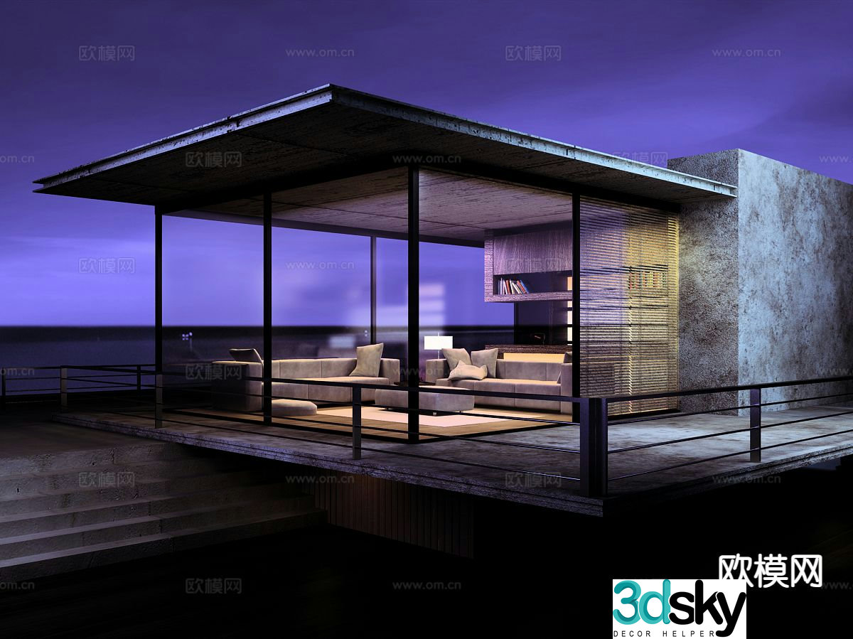 Terrace Garden Roof Garden 3d model