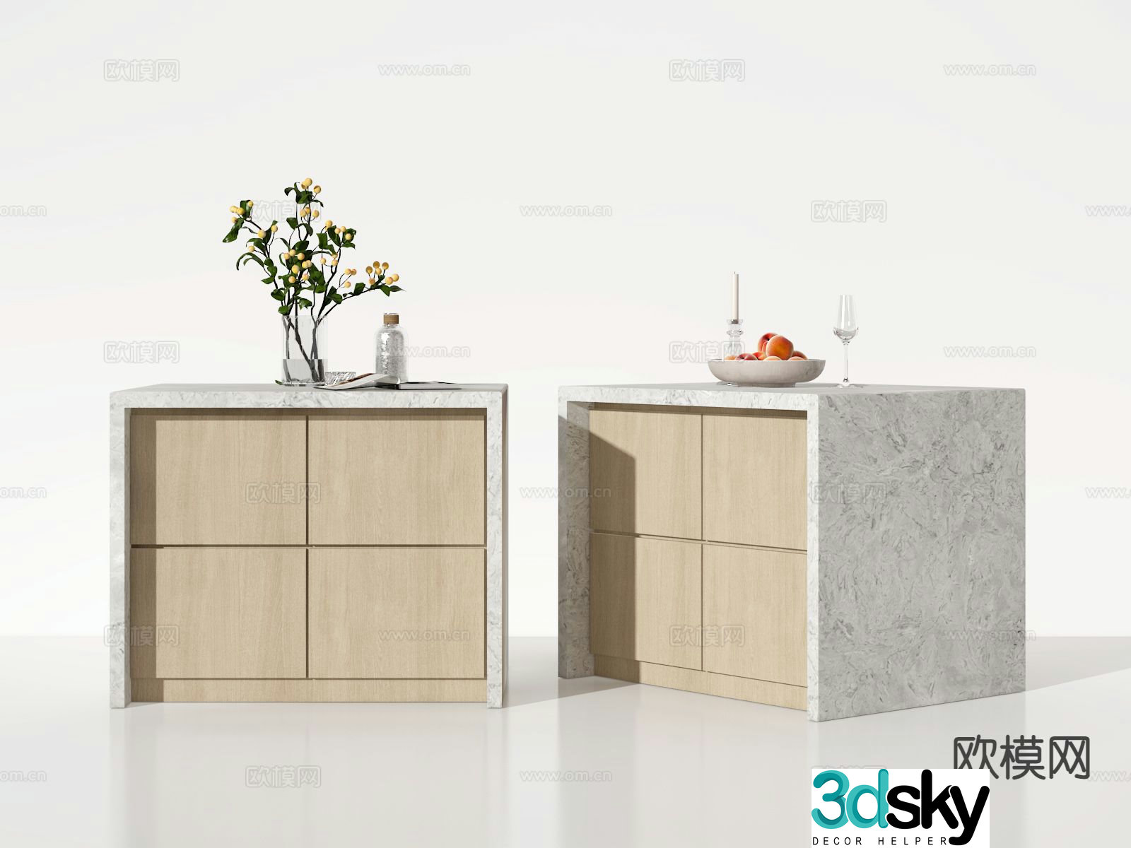 Island table 3d model