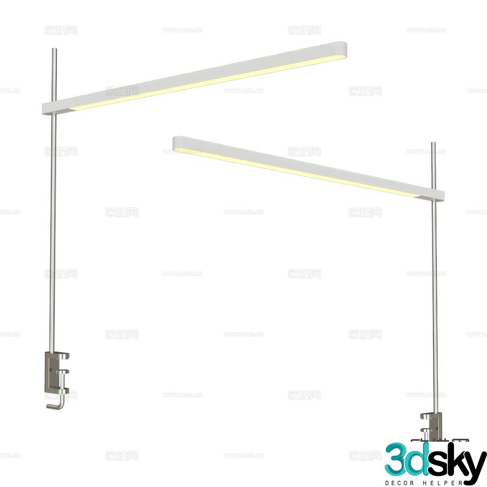 Artemide minimalist wall lamp long wall lamp 3d model