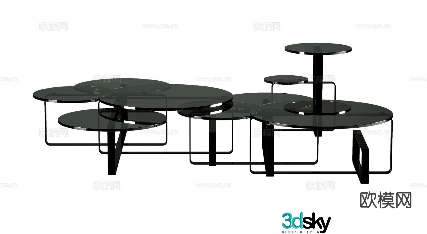 Modern coffee table 3d model
