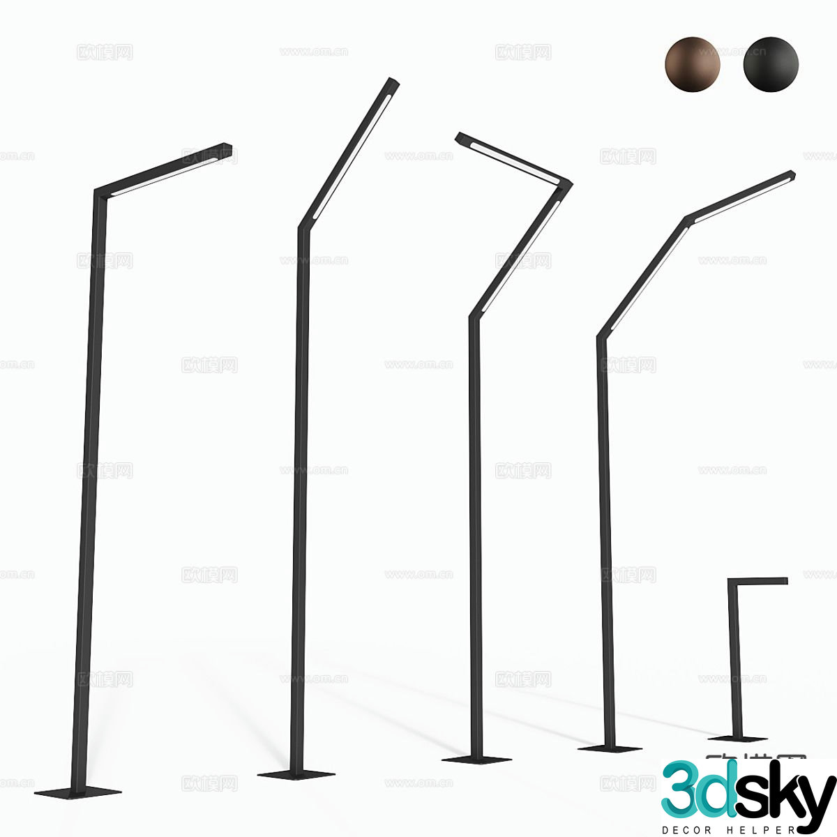 Modern floor lamp 3d model