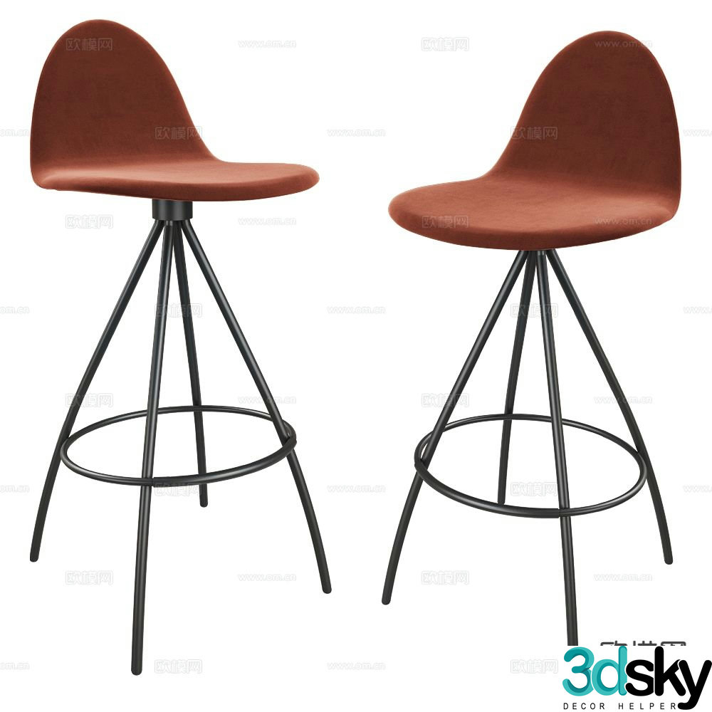 CANCIO bar stool bar stool high stool 3d model