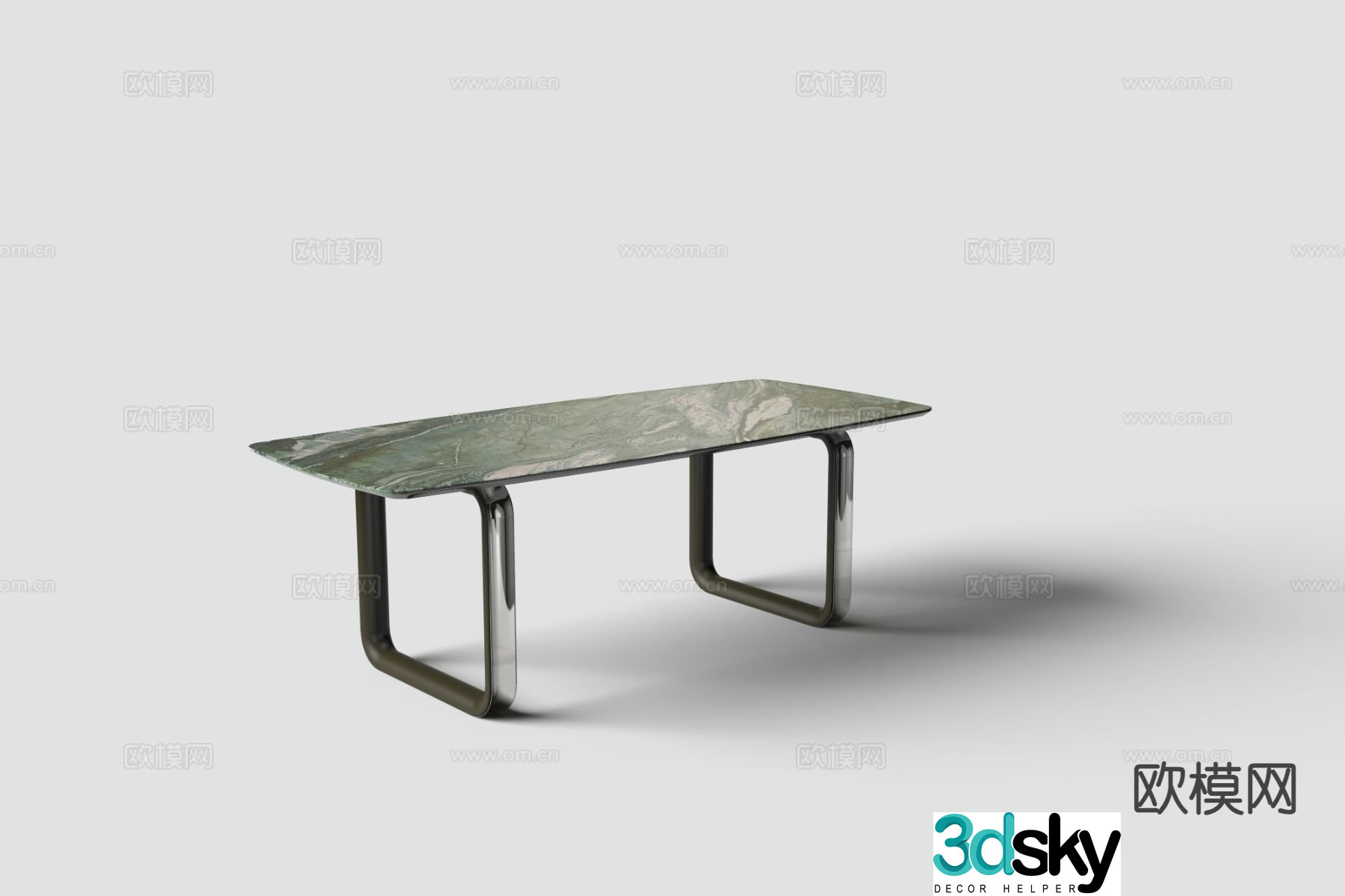 Modern dining table 3d model