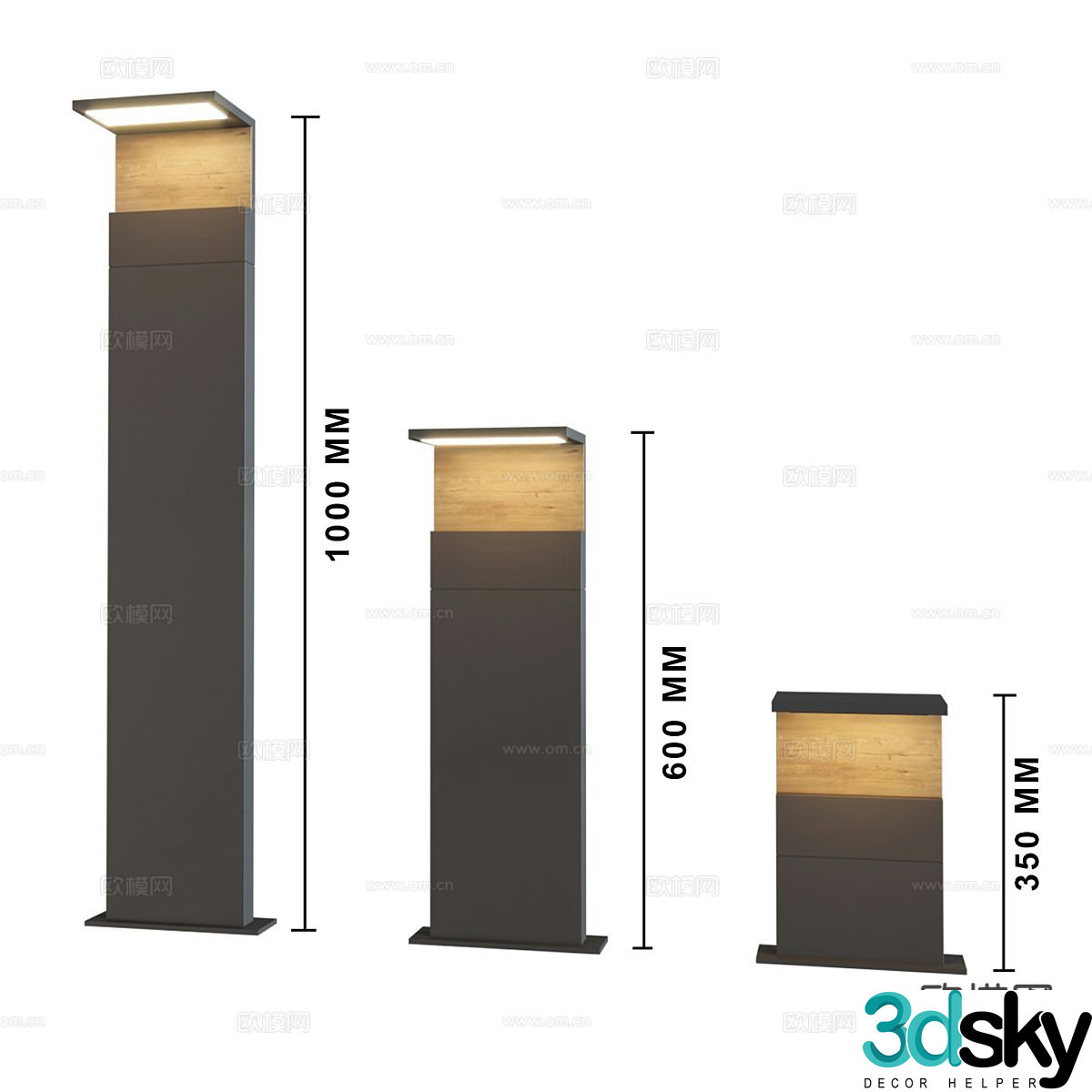 outdoor lamp street lamp 3d model