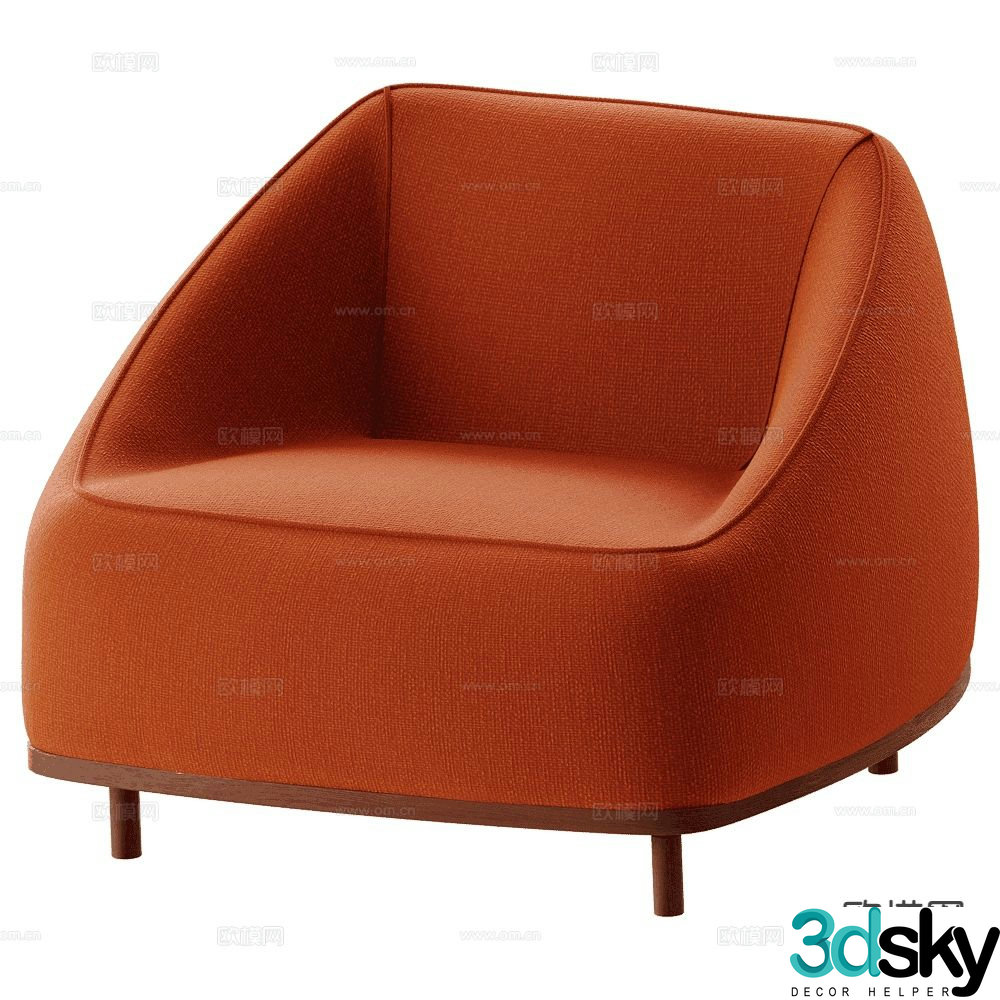 Sancal single sofa 3d model