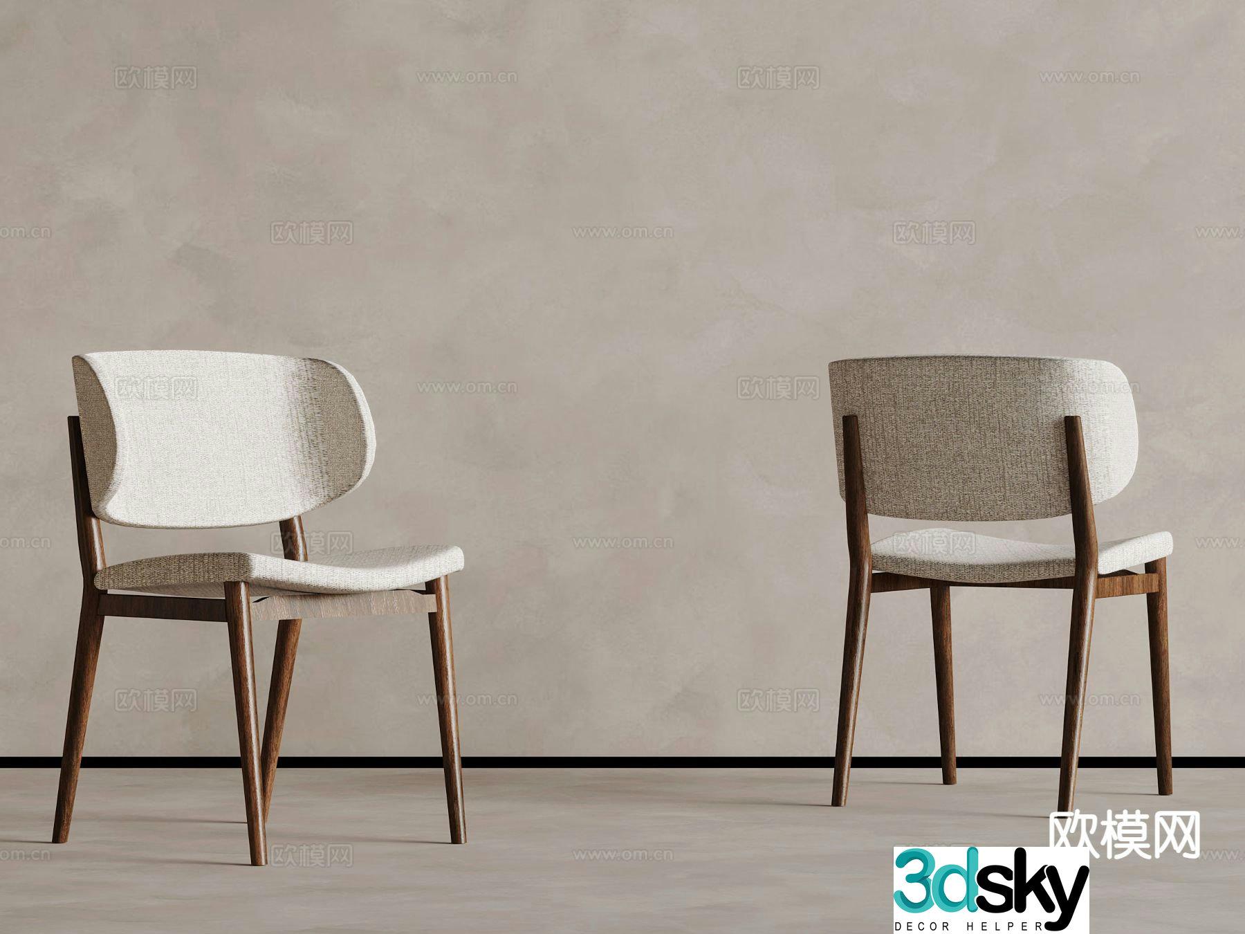 Medieval style leisure chair 3d model