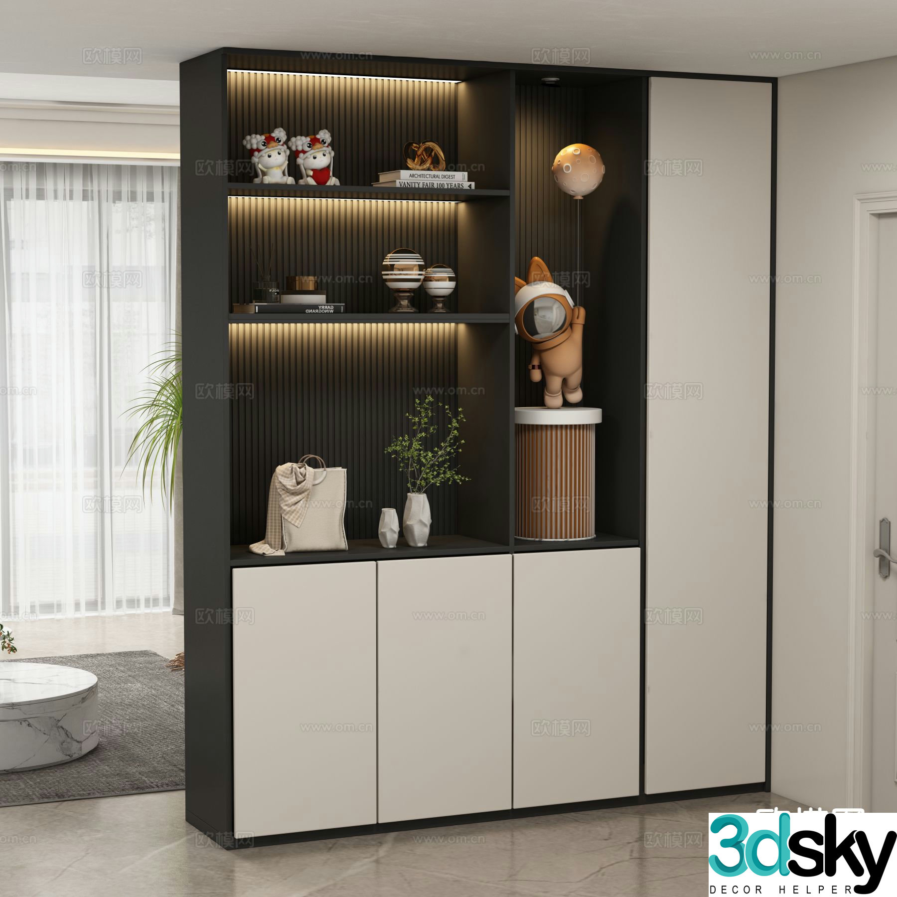 Entrance shoe cabinet Entry shoe cabinet 3D model