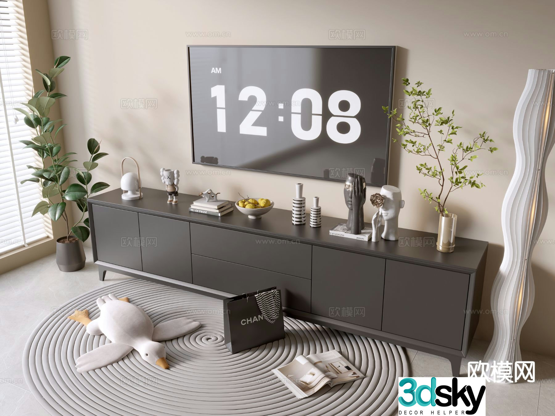 Modern TV cabinet 3d model