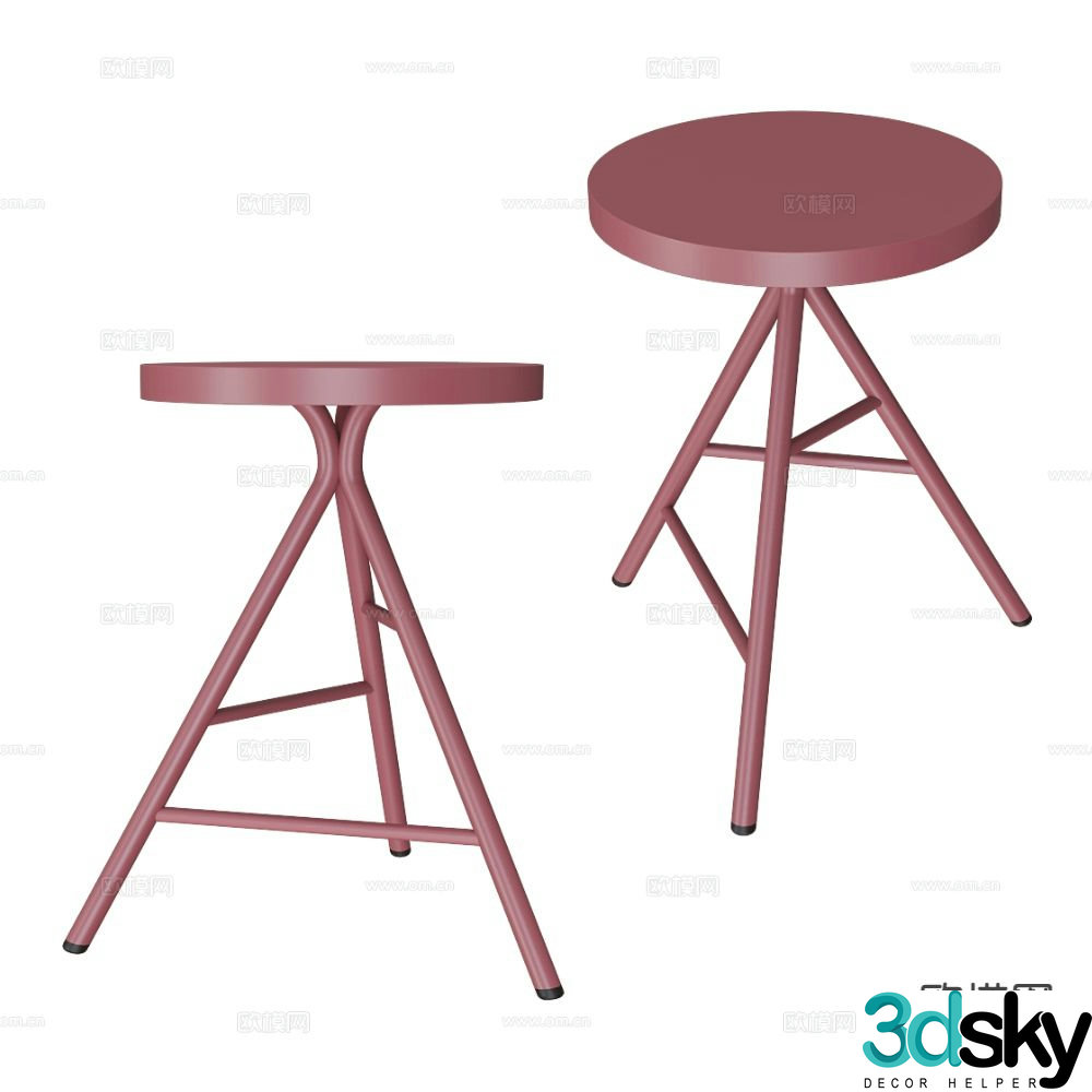 Castil bar stool bar stool high stool 3d model