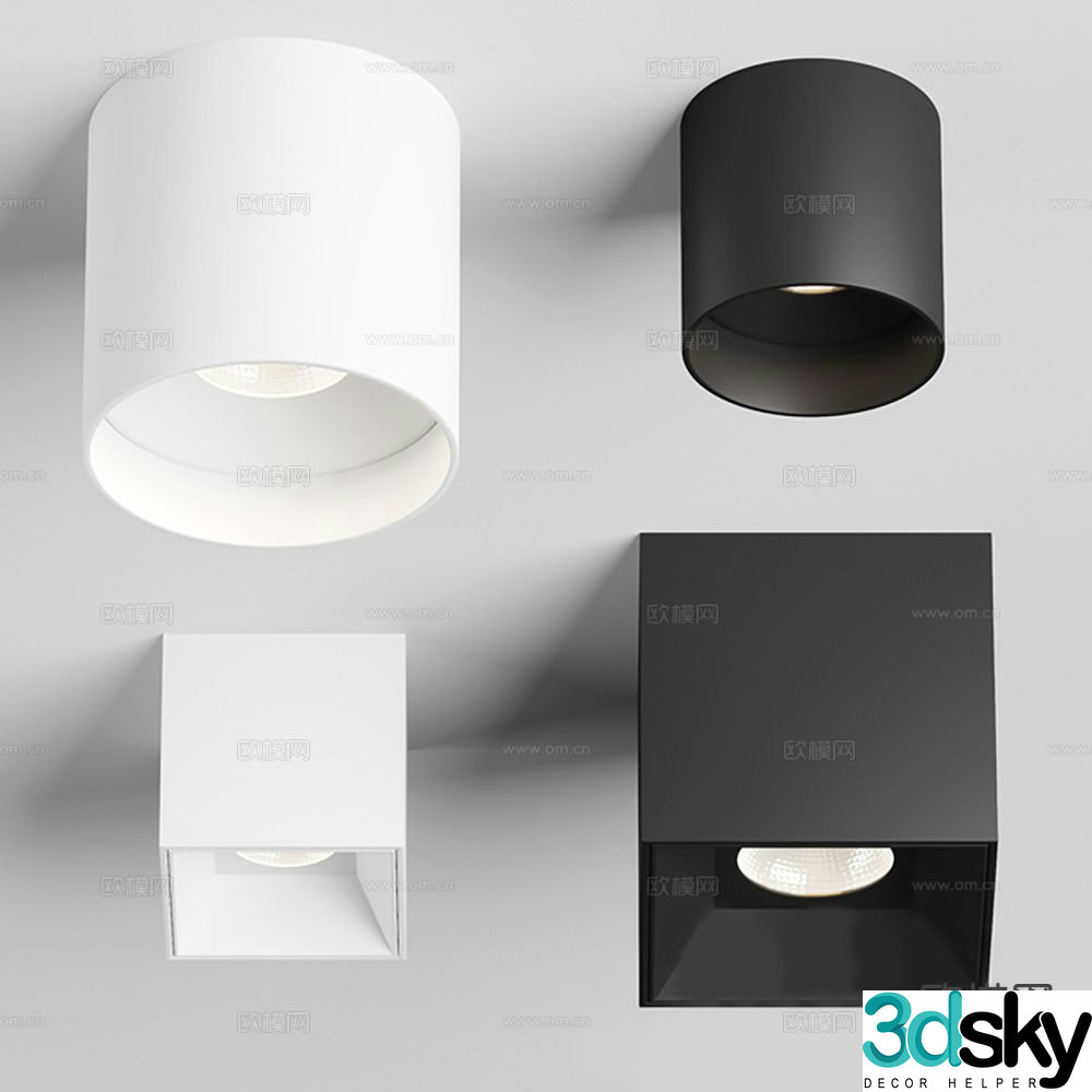 downlight spotlight lighting fixture 3d model