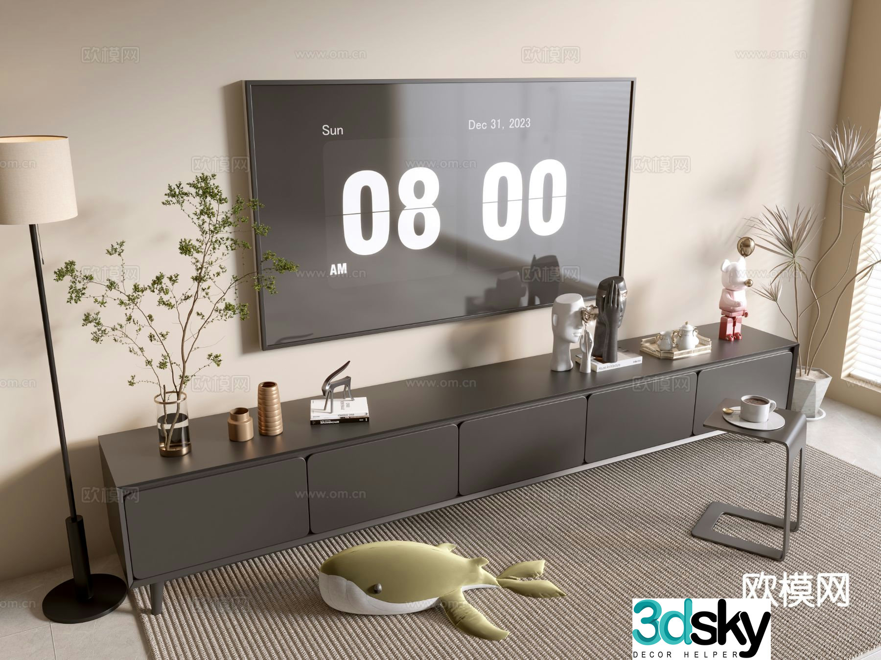 Modern TV cabinet 3d model