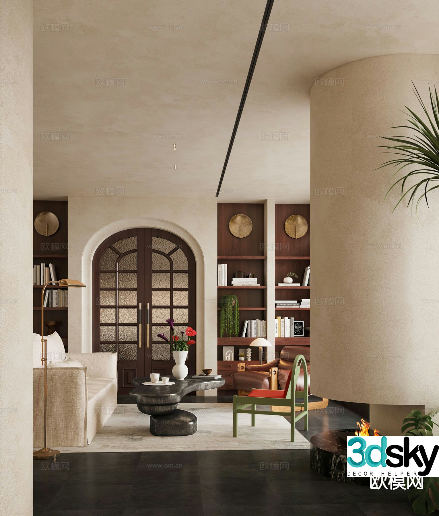 Manye Design | Qishu Home Furnishing High-end Exhibition Hall 3D Model