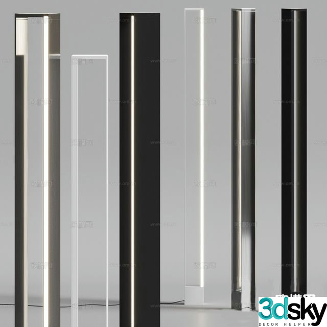 Modern art lamp floor lamp 3d model