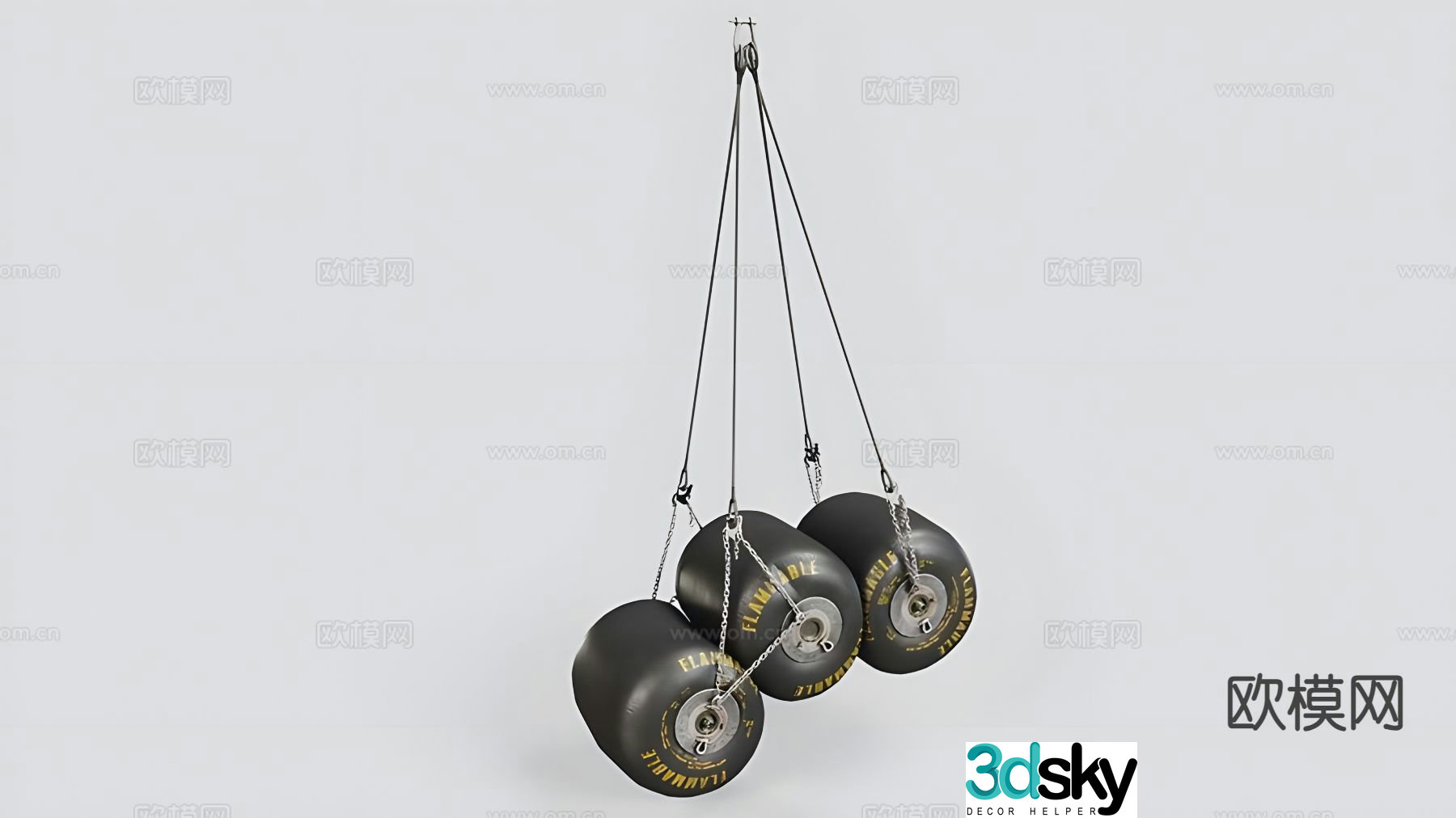 Wheel lifting chair 3d model
