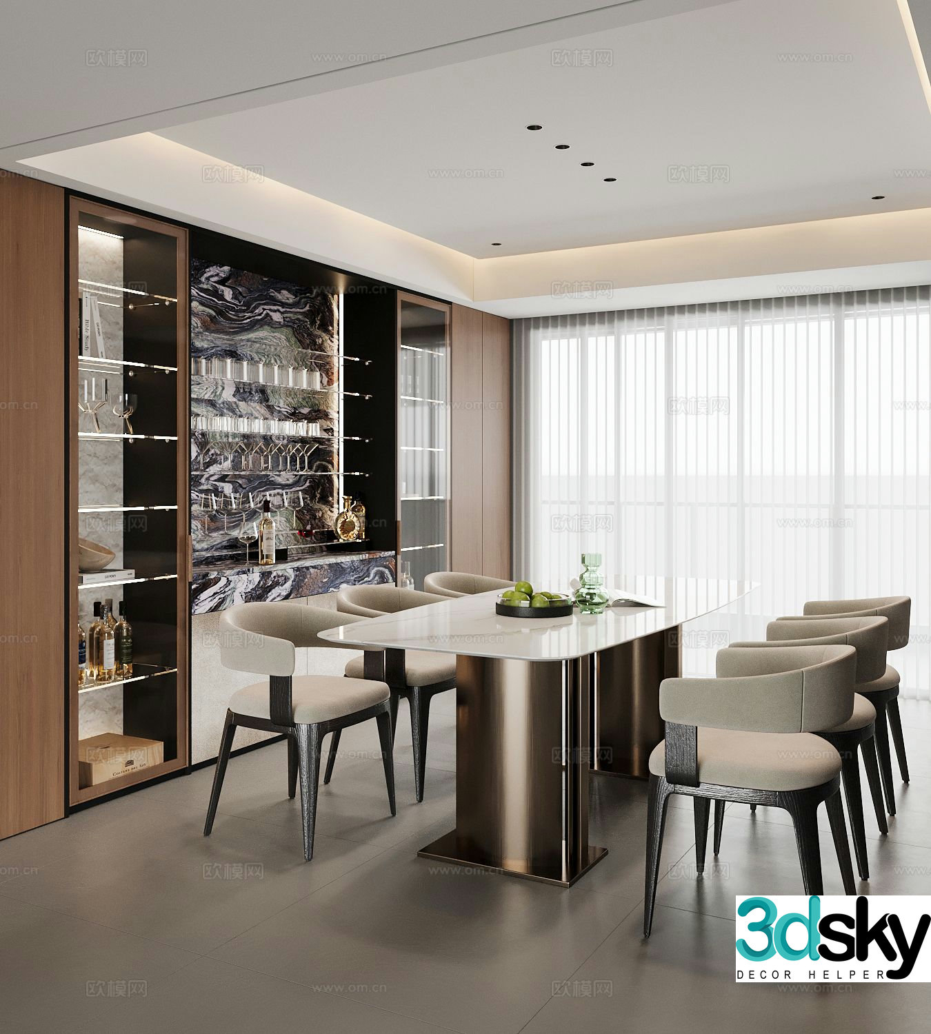 Italian restaurant 3d model