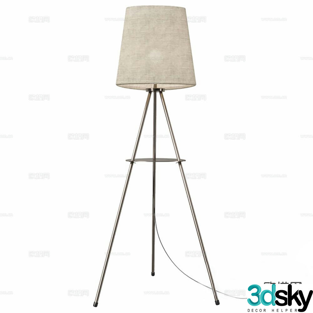 Modern art lamp floor lamp 3d model