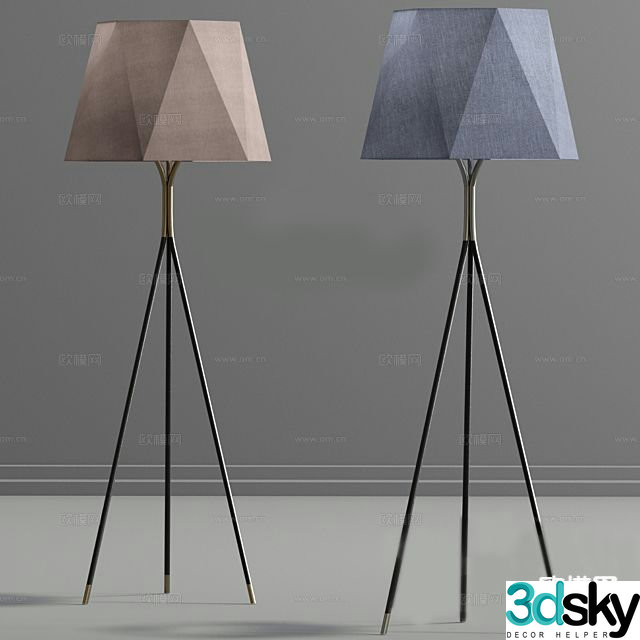 Modern art lamp floor lamp 3d model