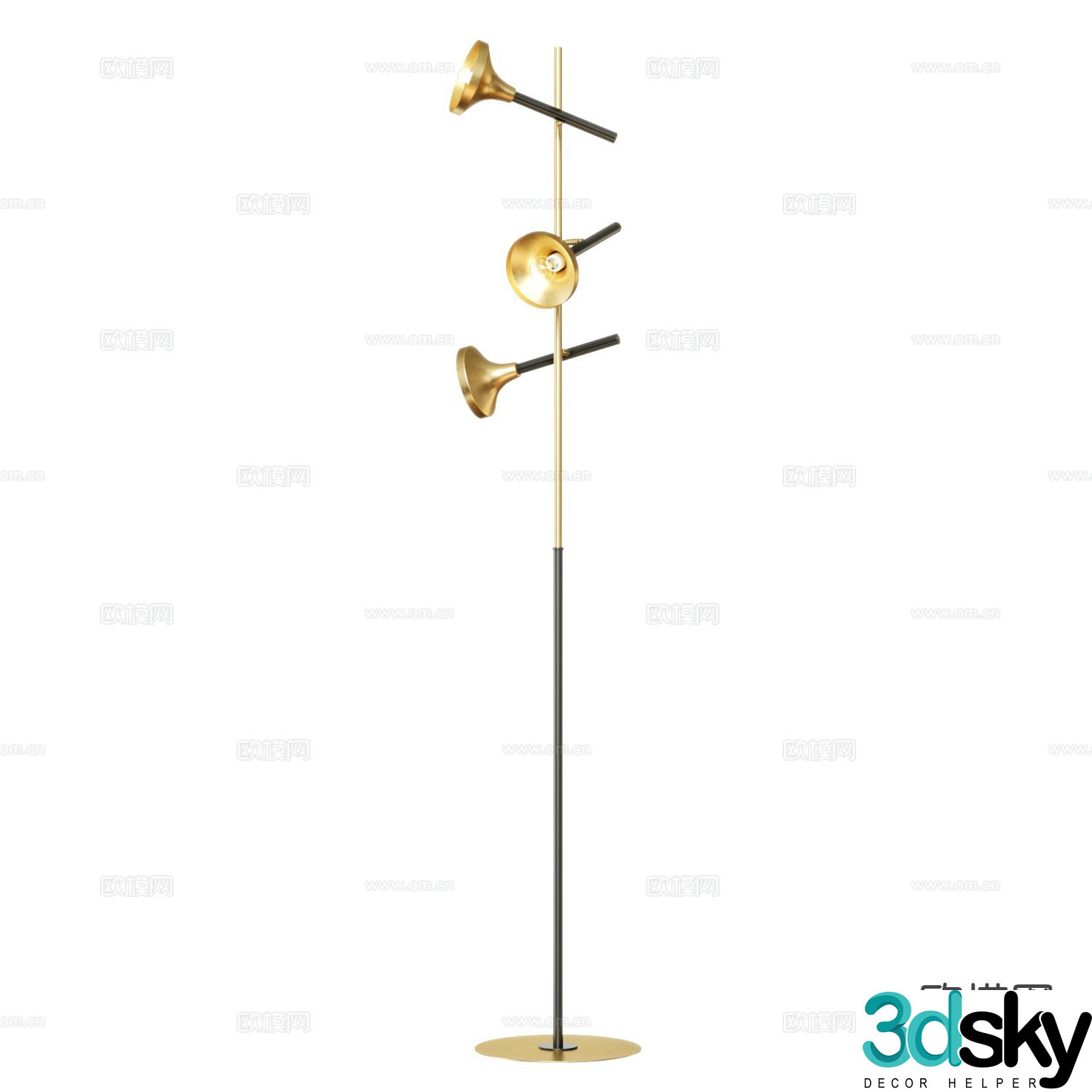 Modern art lamp floor lamp 3d model