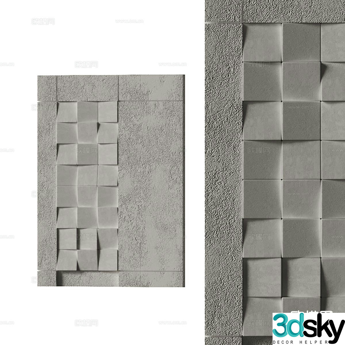 Modern wall decoration pendant three-dimensional pendant 3D model
