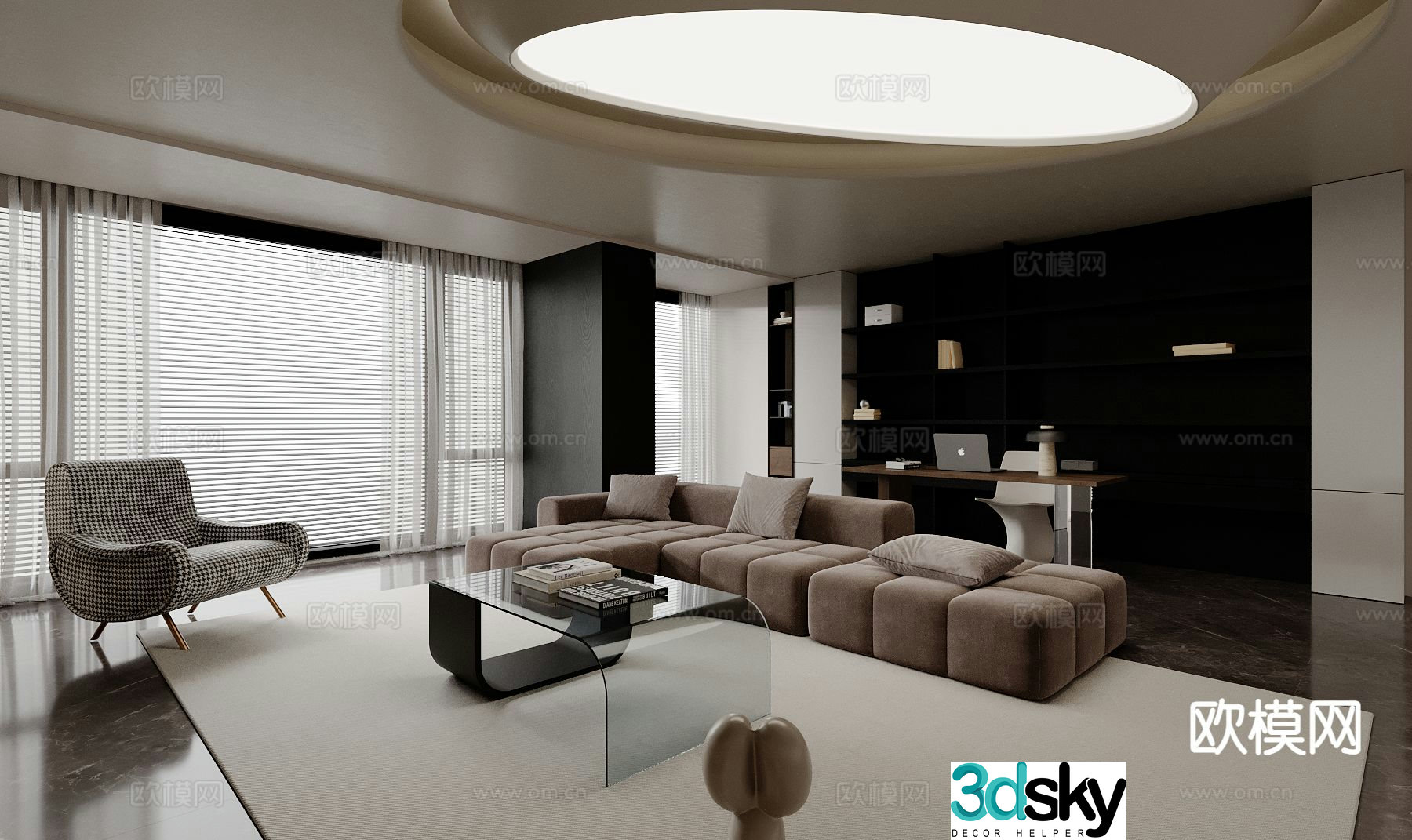 Italian living room 3d model
