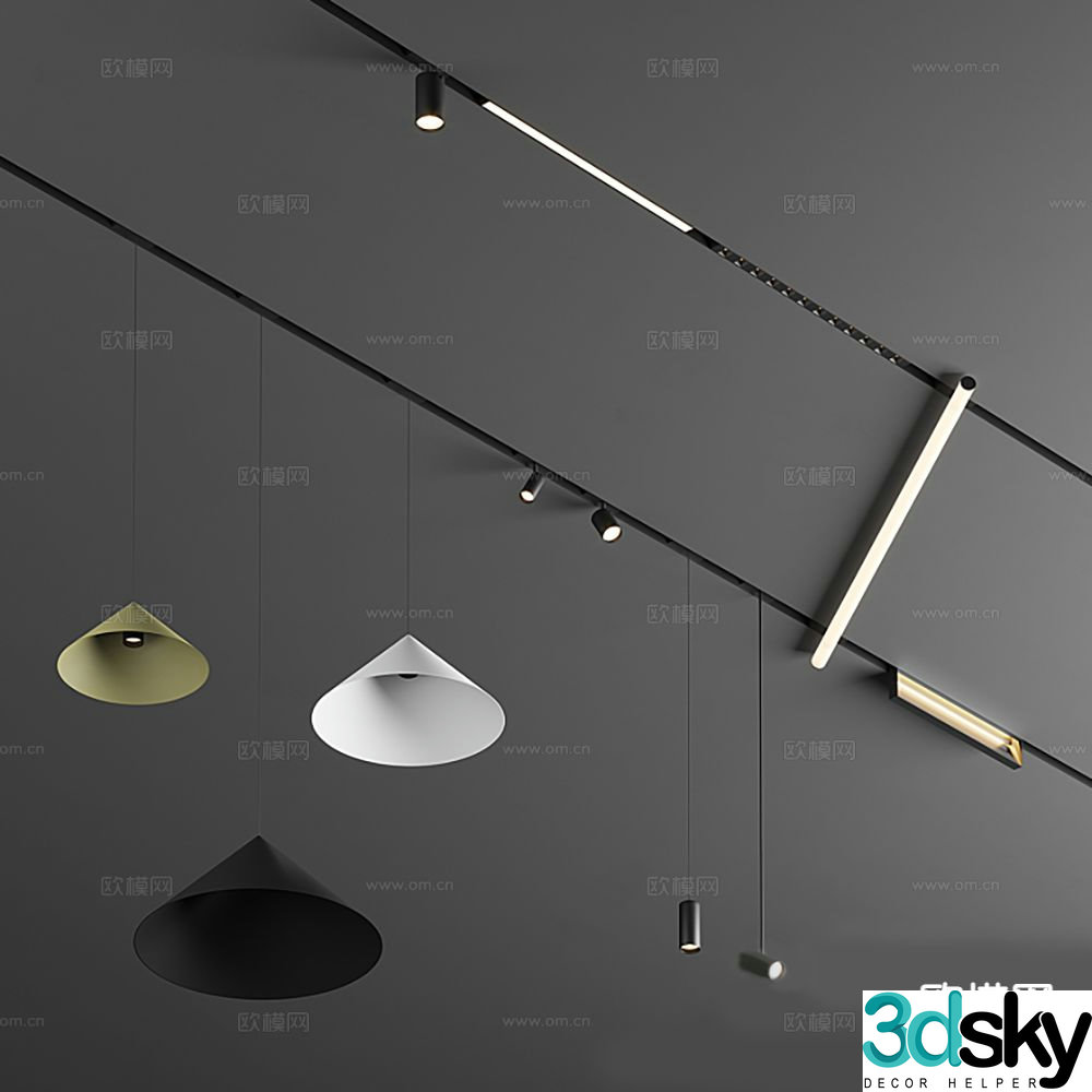 downlight spotlight lighting fixture 3d model