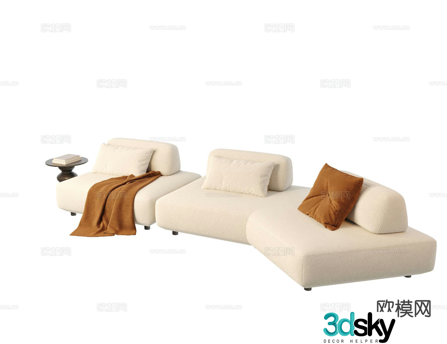Special-shaped sofa spliced â€‹â€‹sofa 3d model