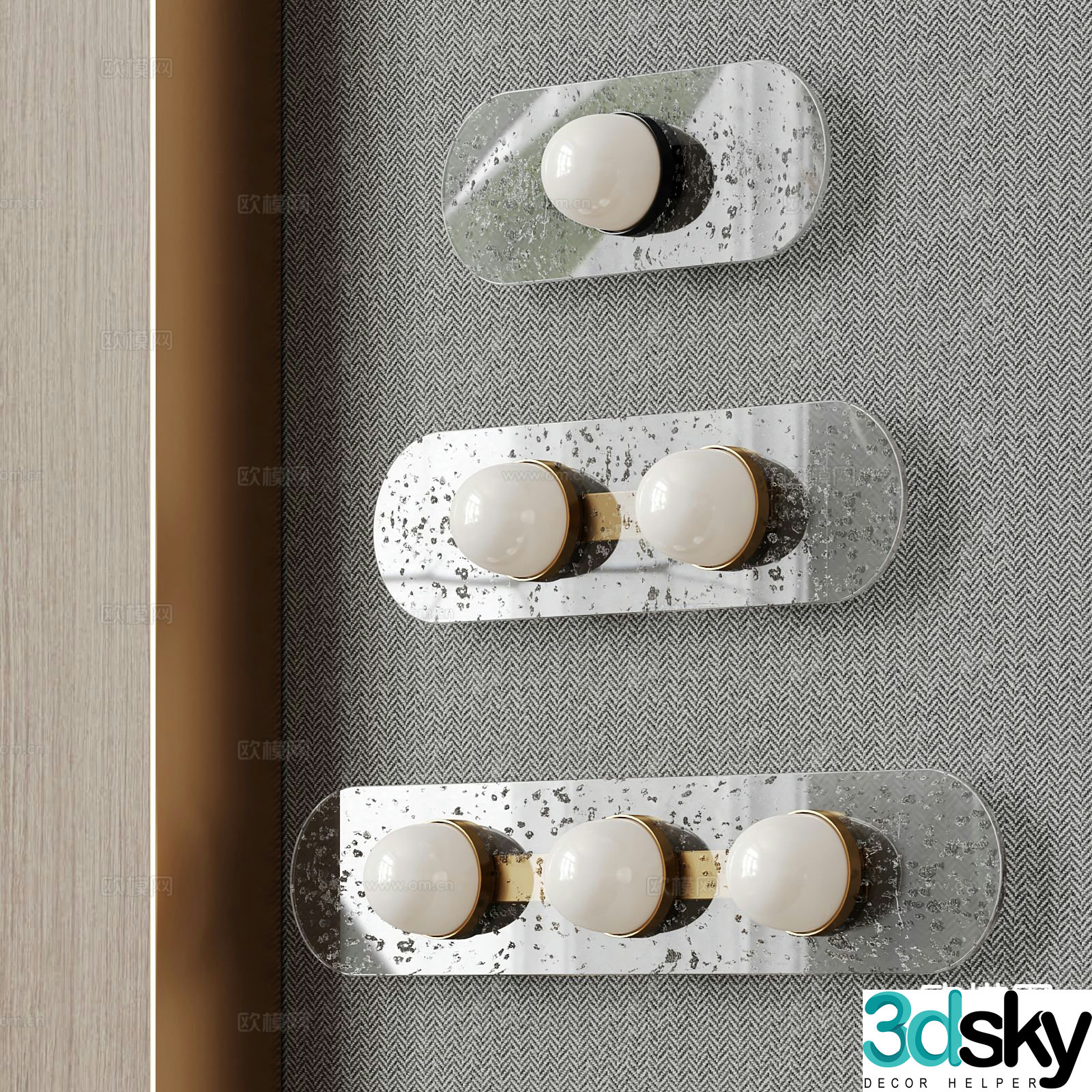 Modern wall light metal wall light 3d model