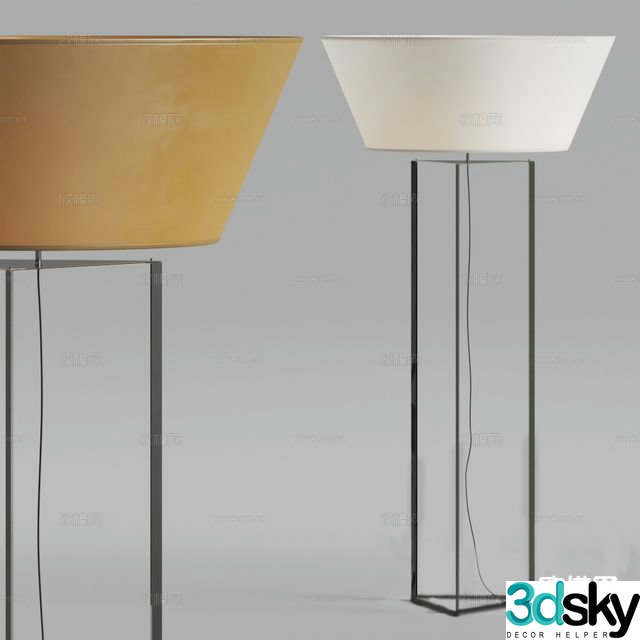 Modern art lamp floor lamp 3d model