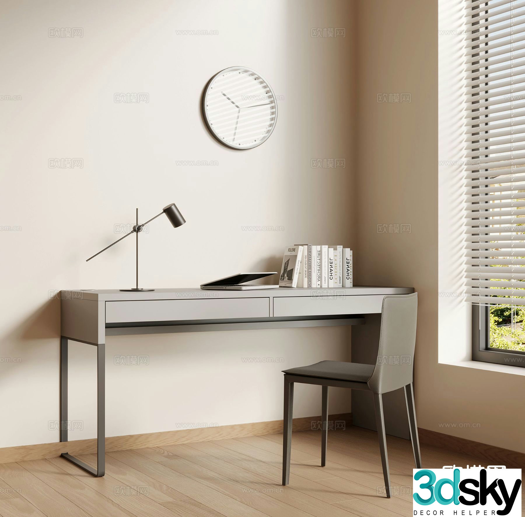Modern desk chair 3d model