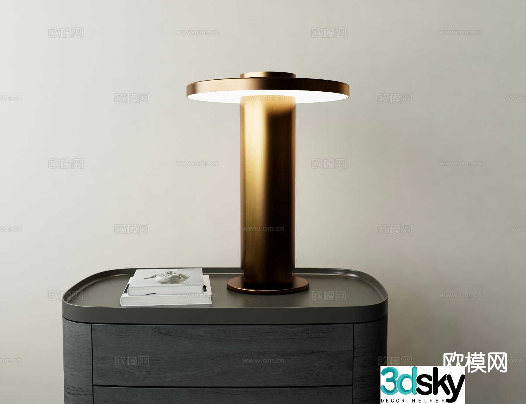 Light luxury table lamp 3D model