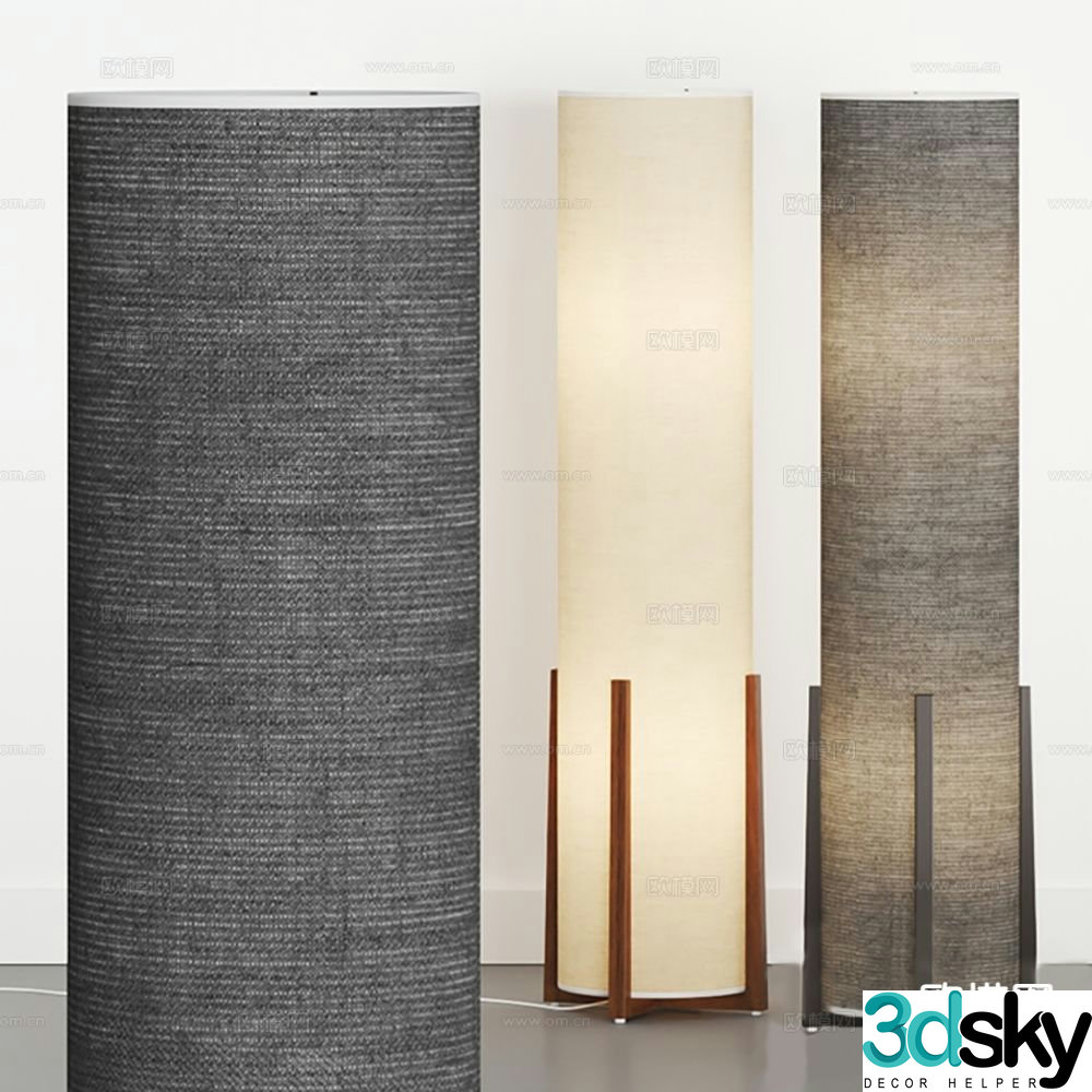 Modern art lamp floor lamp 3d model