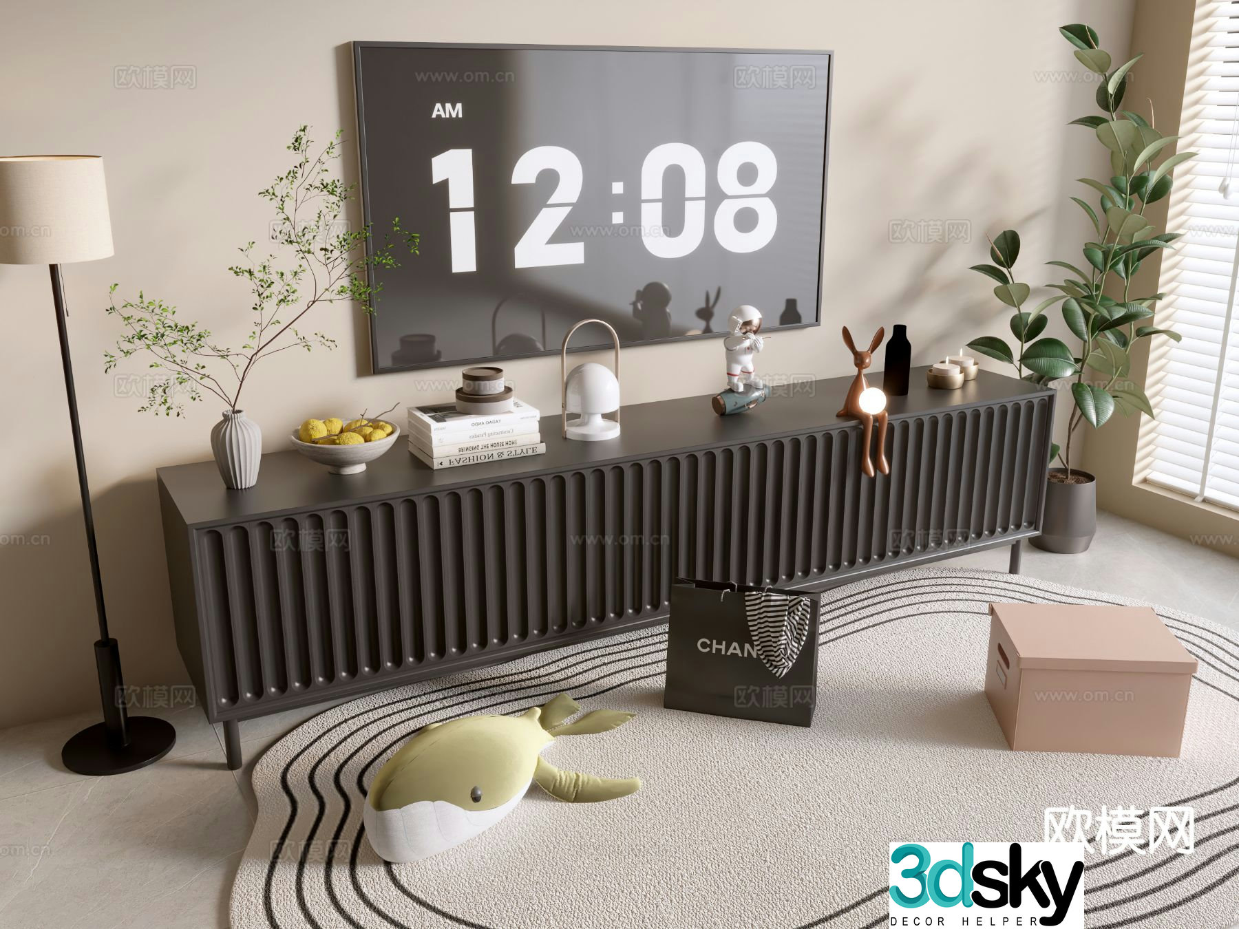 Modern TV cabinet 3d model