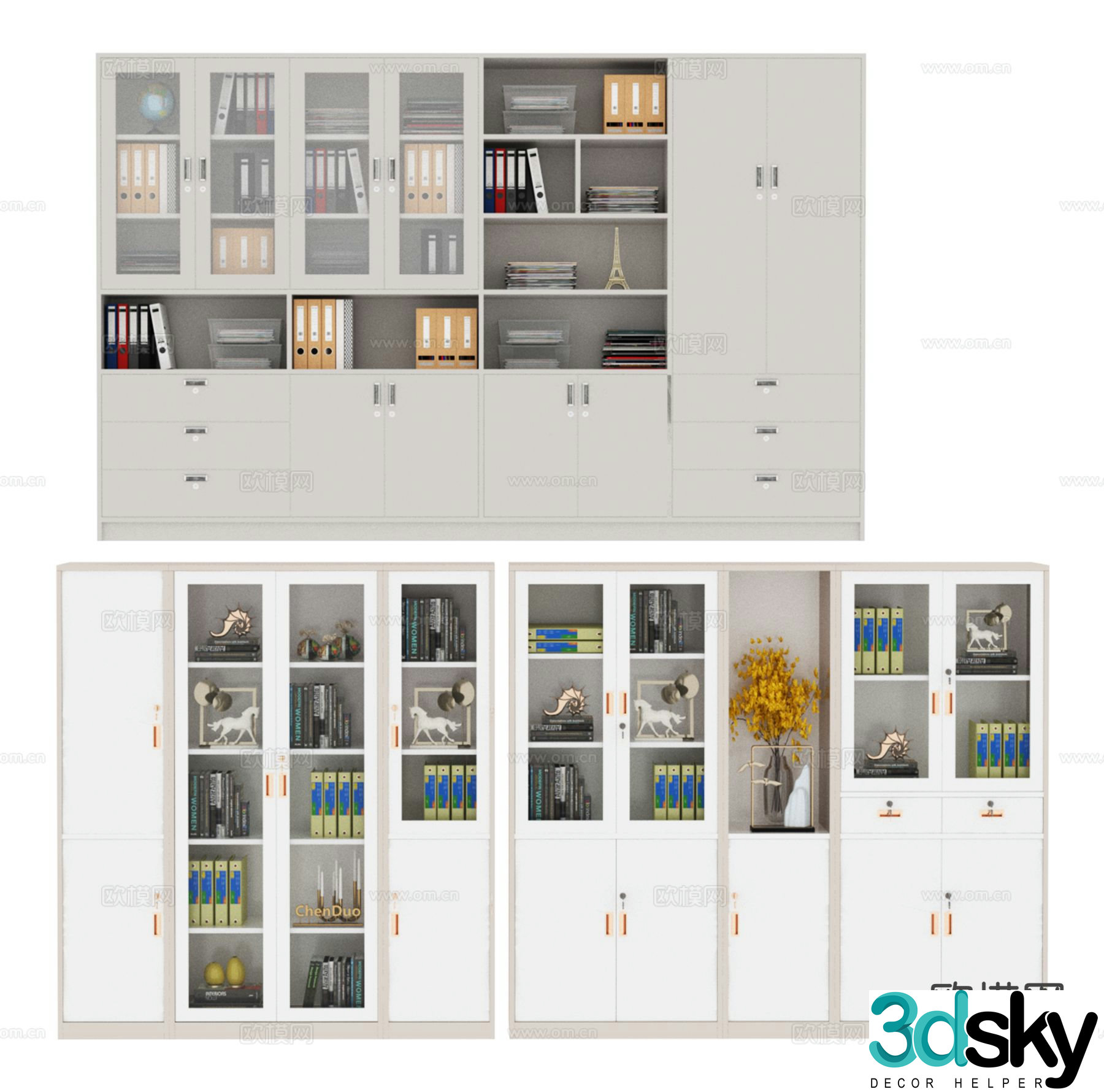 Office filing cabinet 3d model