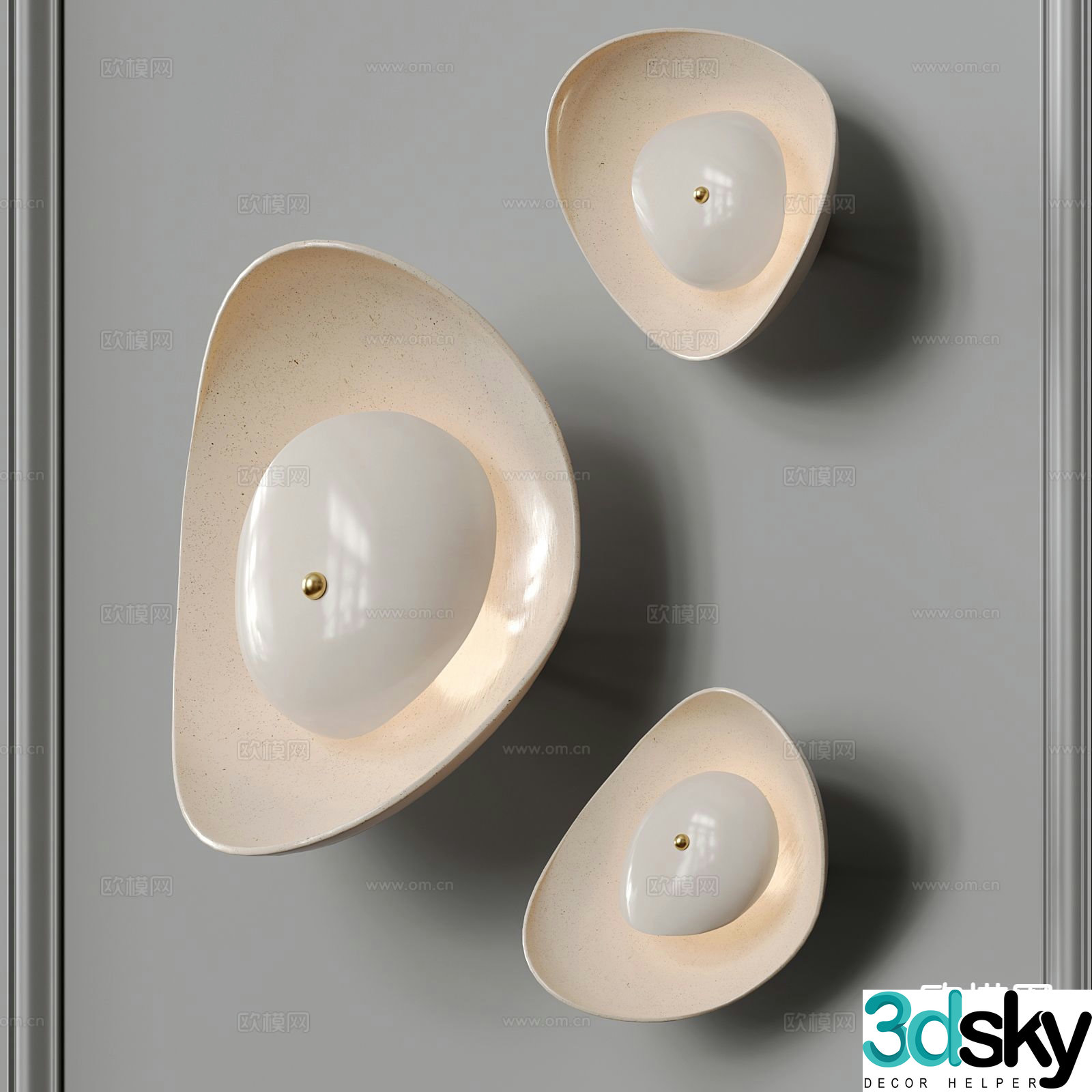 Modern wall light 3d model