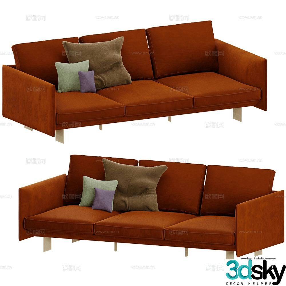 Sancal three seater sofa 3d model