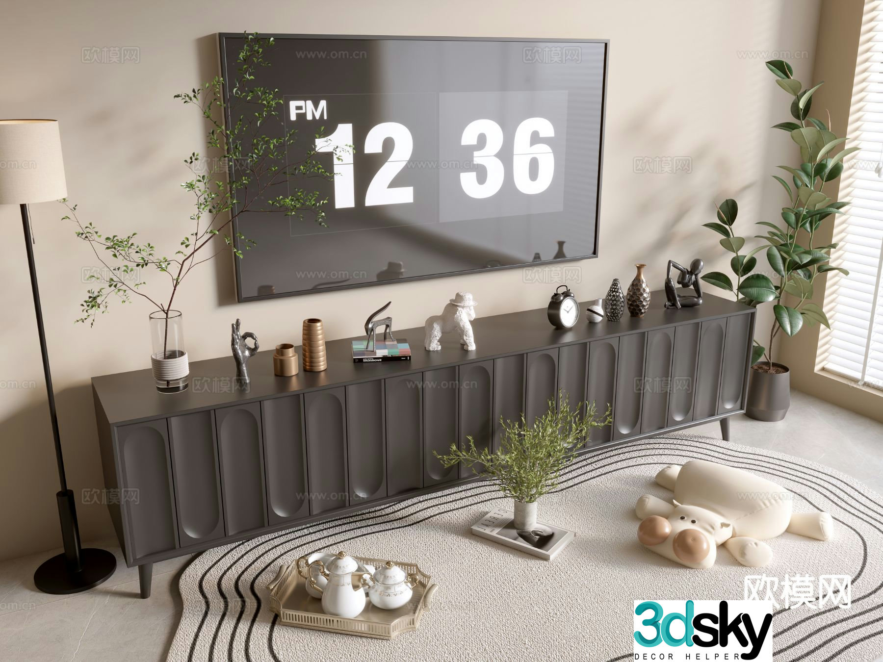 Modern TV cabinet 3d model