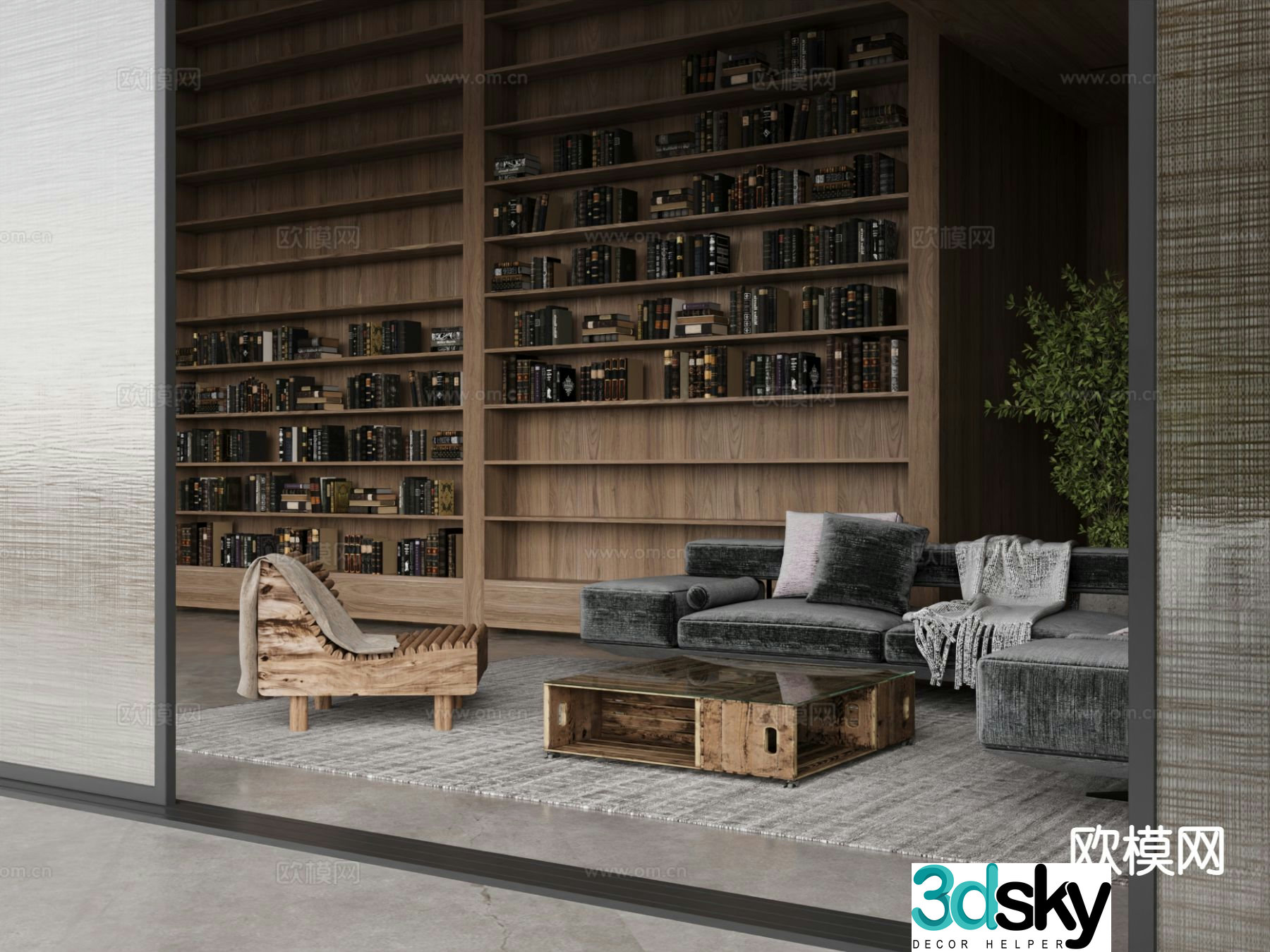 Wabi Sabi modular sofa 3d model