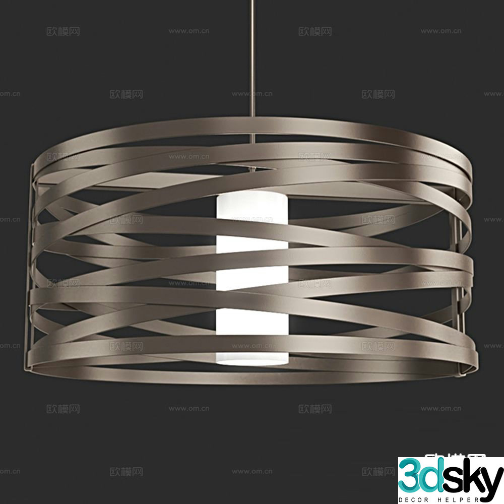 Modern creative chandelier 3d model