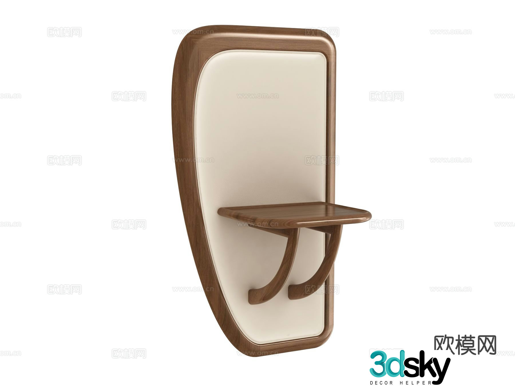 Modern shelf 3d model