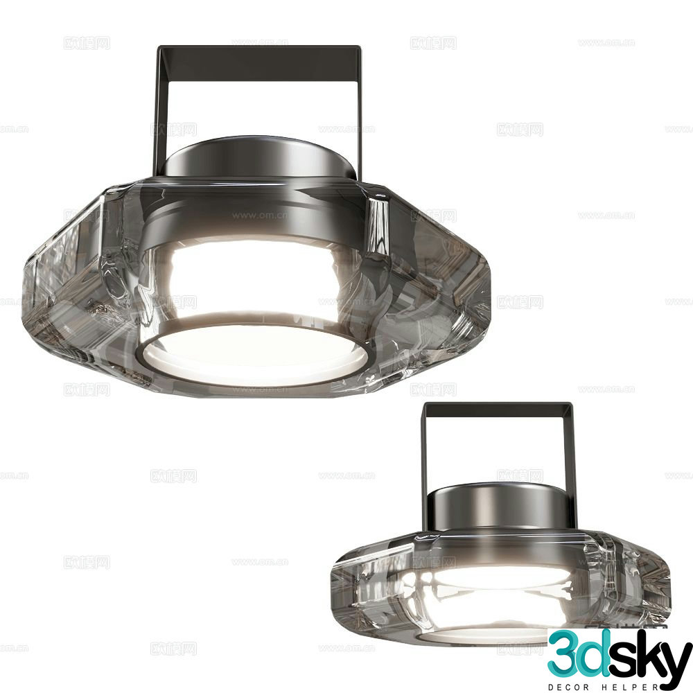 Italamp glass downlight spotlight 3d model