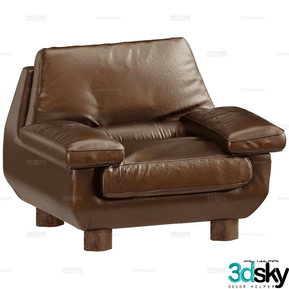 Sancal single sofa 3d model
