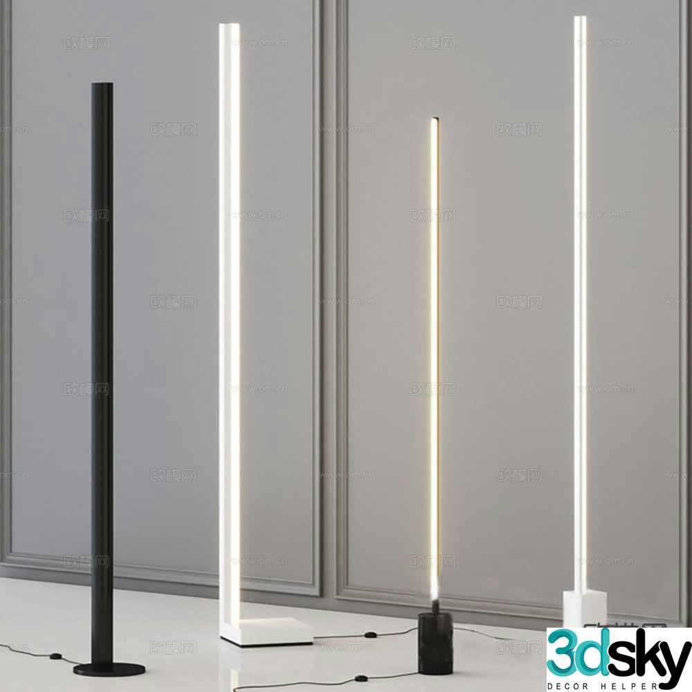Modern art lamp floor lamp 3d model