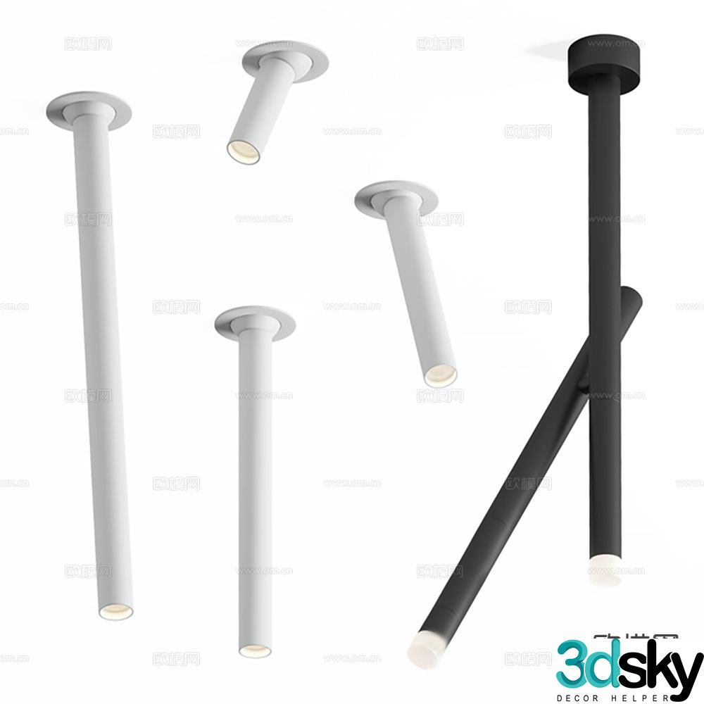 downlight spotlight lighting fixture 3d model
