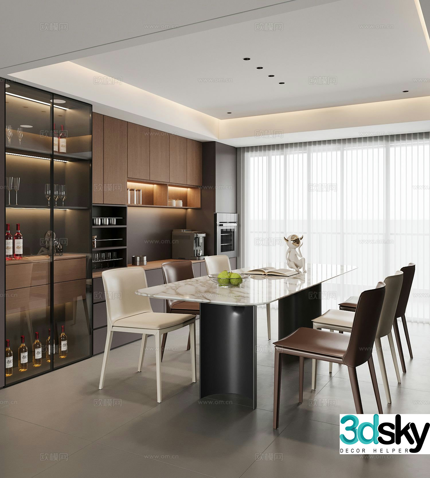 Italian restaurant 3d model