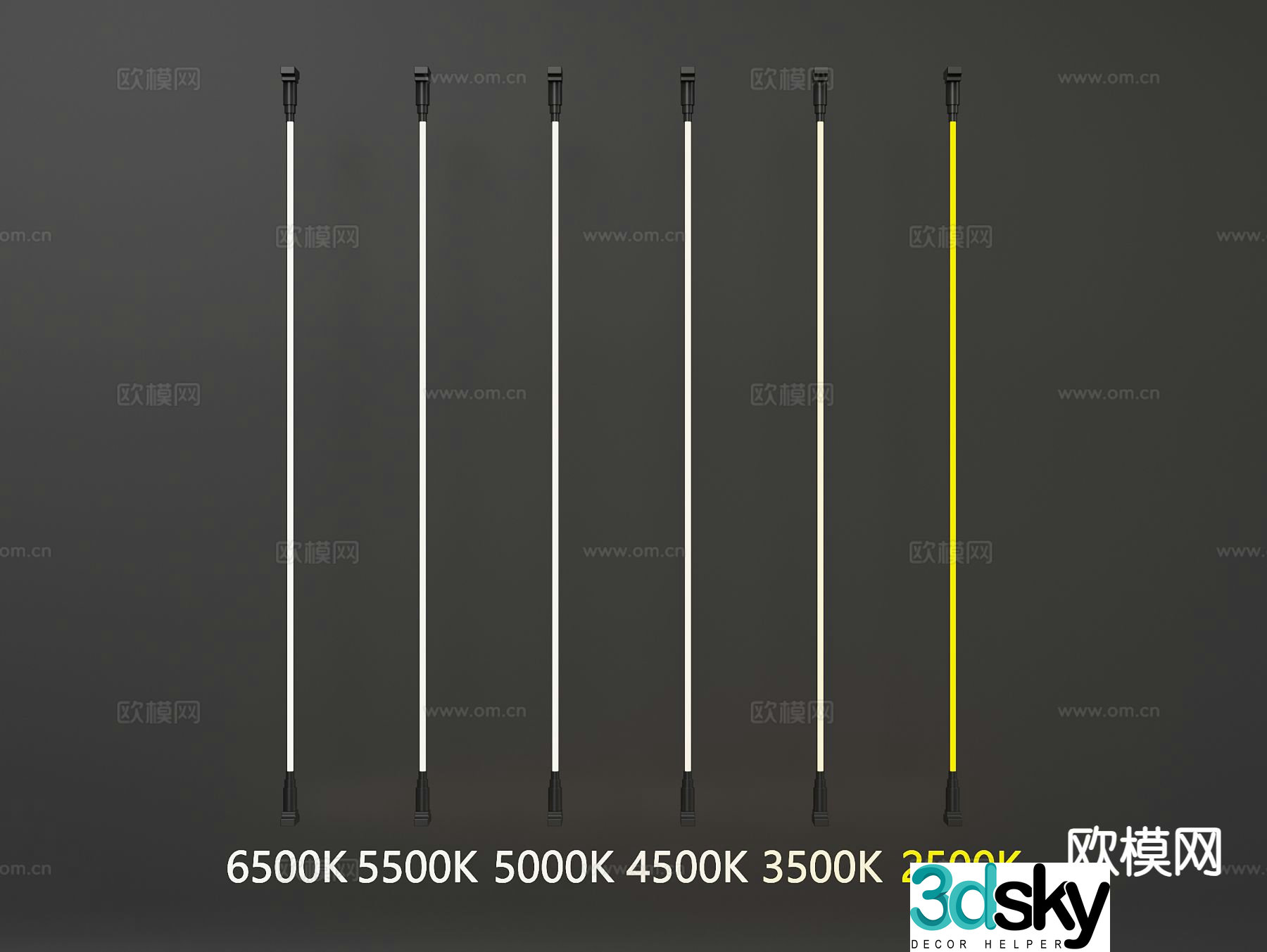 Skyline lamp wall lamp 3d model