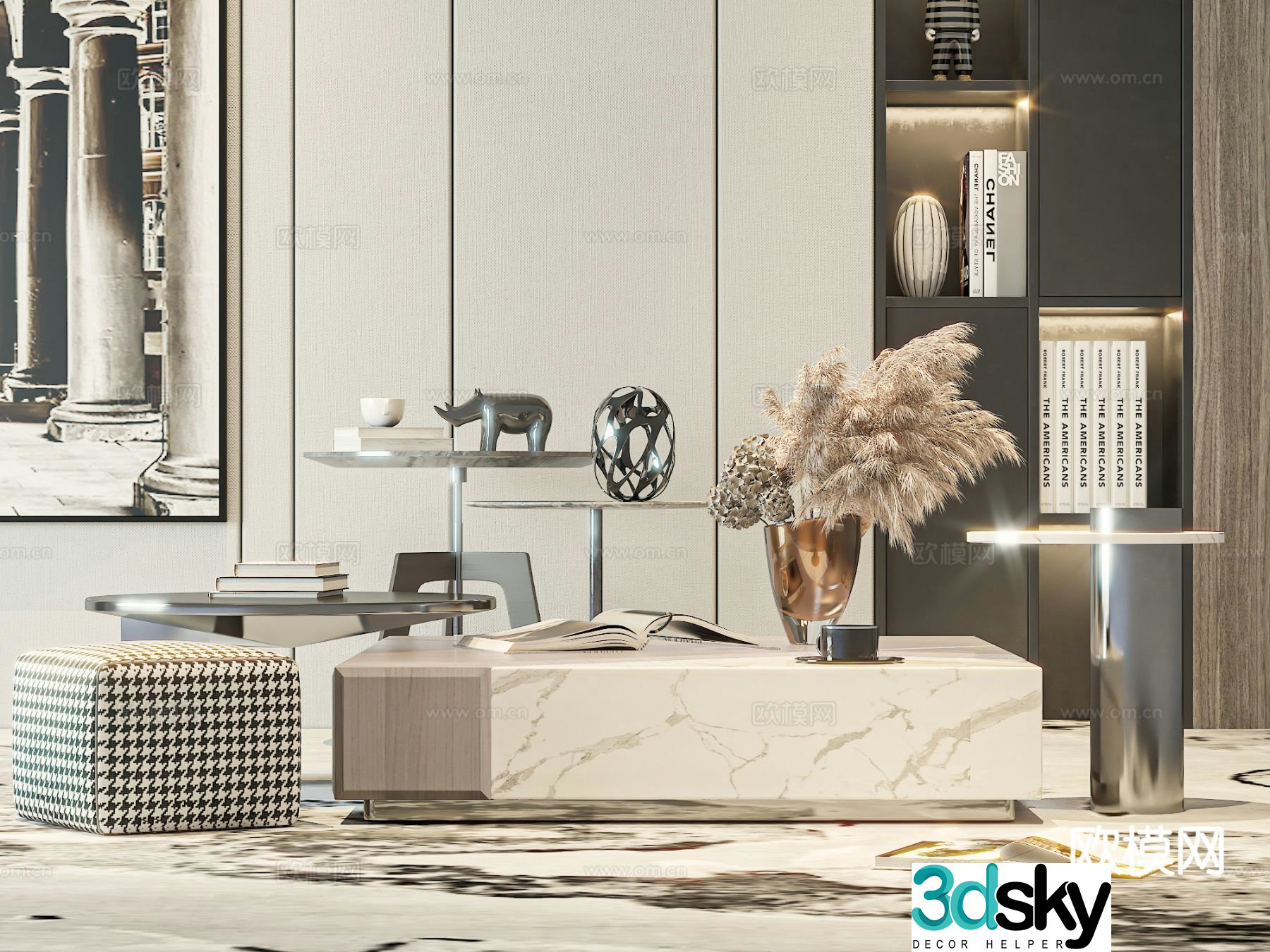 Modern coffee table 3d model