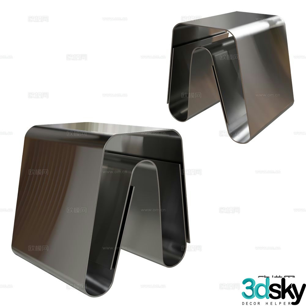 BAXTER side table corner table 3d model